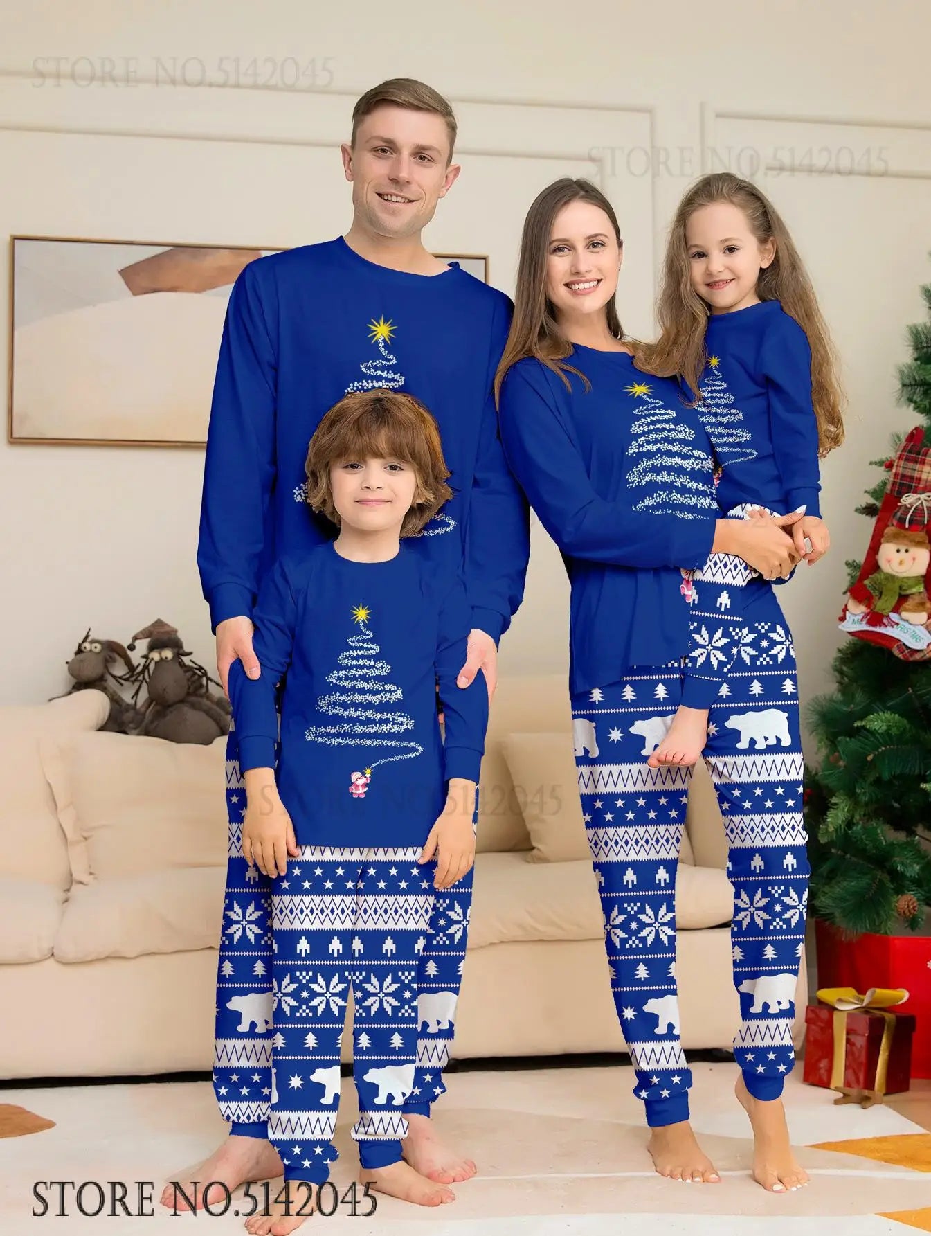 Xmas Tree Minimalist Christmas Pajamas