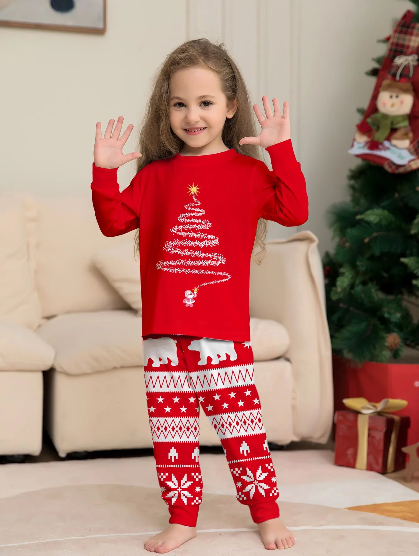 Xmas Tree Minimalist Christmas Pajamas
