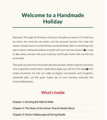 Lee Ebook - 101 Christmas  Decoration E-BOOK by Chandni Shaw